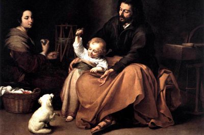 The Holy Family with a Bird, c. Bartholme Estiban Murillo, c. 1650
